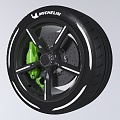 Wheel hub assembly tire Koenigseg tire 3d model