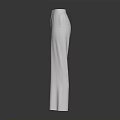 Elegant High Waisted White Straight Leg Pants With Comfortable Fit And Modern Design