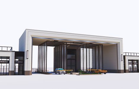 Modern Gate 3d model