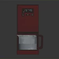 Red Digital Display Electric Appliance with Stainless Steel Cup and Modern Design for Home Use