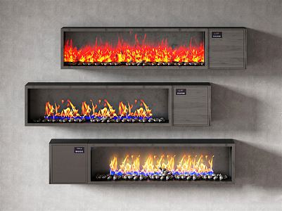 Electronic fireplace Modern fireplace 3d model