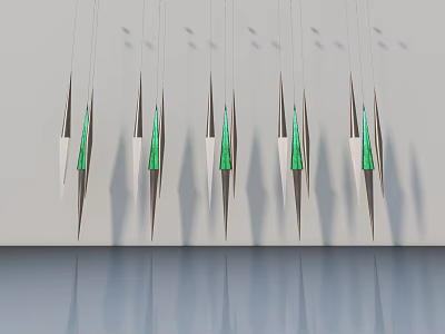 Modern Hinged Door Design With Glass Panels And Wooden Frame Details 3d model