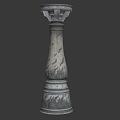 Vintage Column 3d model