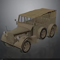 Vintage Off Road Vehicle With Canvas Top And Rugged Tires Classic Design