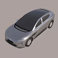Sleek Silver Modern Electric Sedan With Futuristic Body Design And Alloy Wheels