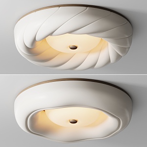 Modern Cream Style Ceiling Lamp Light Luxury Minimalist 3d model