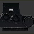 Black Essential Red Dot Weapon Sight With Adjustment Knobs And Red Reticle