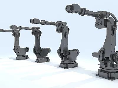 Industrial Equipment Robotic Arms For Efficient Automated Manufacturing Processes 3d model