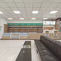Professional SPS Plus Pharmacy Storefront With Glass Windows And Product Displays