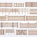 Wooden Railings With Various Decorative Styles And Designs For Home And Garden