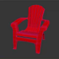 Red Modern Plastic Armchair with Simple Design Straight Legs Armrests and Backrest