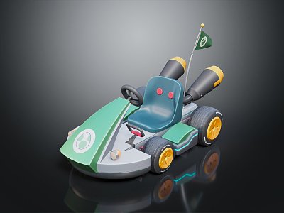 Cartoon Racing Cartoon sports car Racing Model Game Racing 3d model