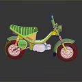 Yellow Bicycle Featuring Black Seat Gray Wheels And Classic DAX Design