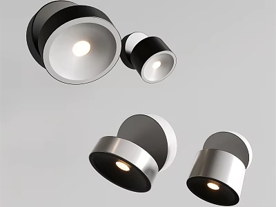 Modern Recessed Downlights and Spotlights With Sleek Metal Frame Bright Illumination for Indoor Use 3d model