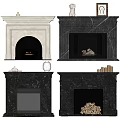 European Fireplace 3d model