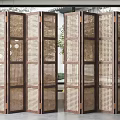 Silent wind screen partition 3d model
