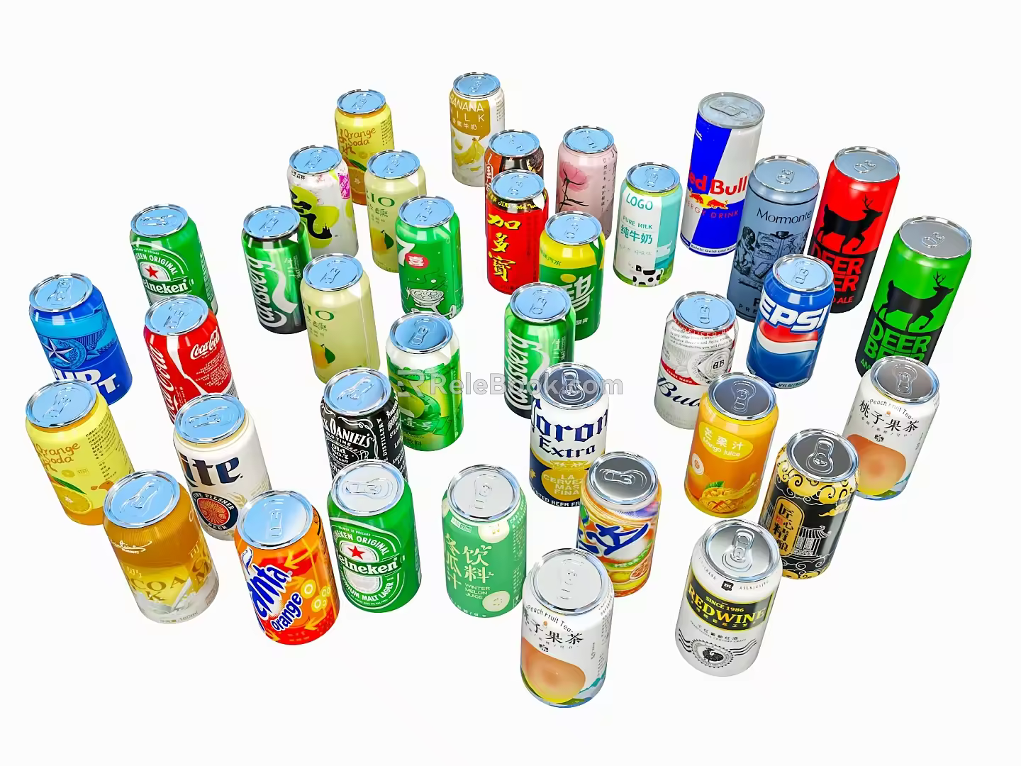 Drinks 3d model