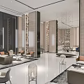 Modern reception area Sales office Reception area 3d model