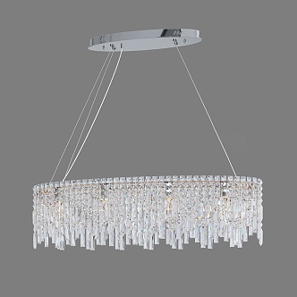 Simple Light Luxury Chandelier 3d model