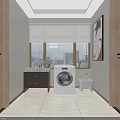 Modern Luxury Beauty Hair Salon Interior With Sofa Mirror And Marble Floor