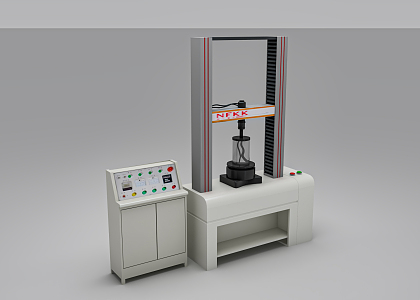 Modern universal material testing machine 3d model