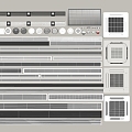 Central air conditioning Air conditioning air outlet Ceiling type central air conditioning 3d model
