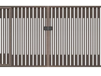 Modern Gate Entrance Gate Fire Door Ironwork Door 3d model