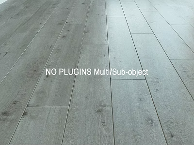Light Gray Wooden Floor With Natural Wood Grain And Smooth Surface Design 3d model