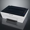 Samsung Compact Black White Printer With Control Panel For Home And Office Use 3d model