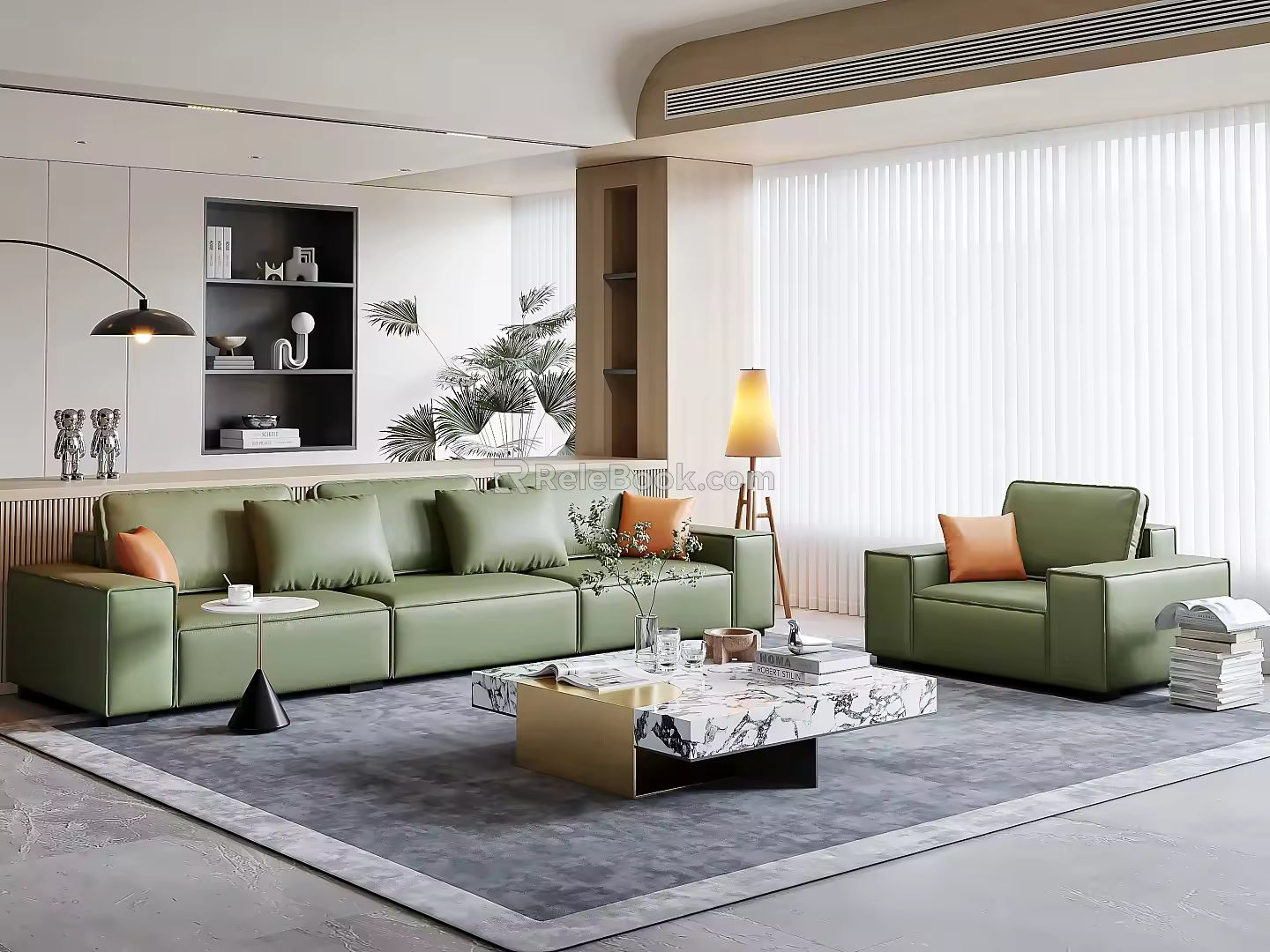 Modern Sofa Coffee Table Combination Sofa Coffee Table 3d model