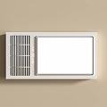White Wall Mounted Radiator With Integrated Light Panel And Grille Design