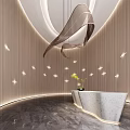 Modern Front Desk 3d model