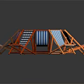 Colorful Striped Deck Chairs With Foldable Design In Various Hues For Outdoor Use