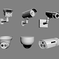 Security surveillance camera camera combination 3d model