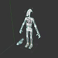 Electric Toy Robot With Tall Slim Body Articulated Limbs And Blaster Accessory