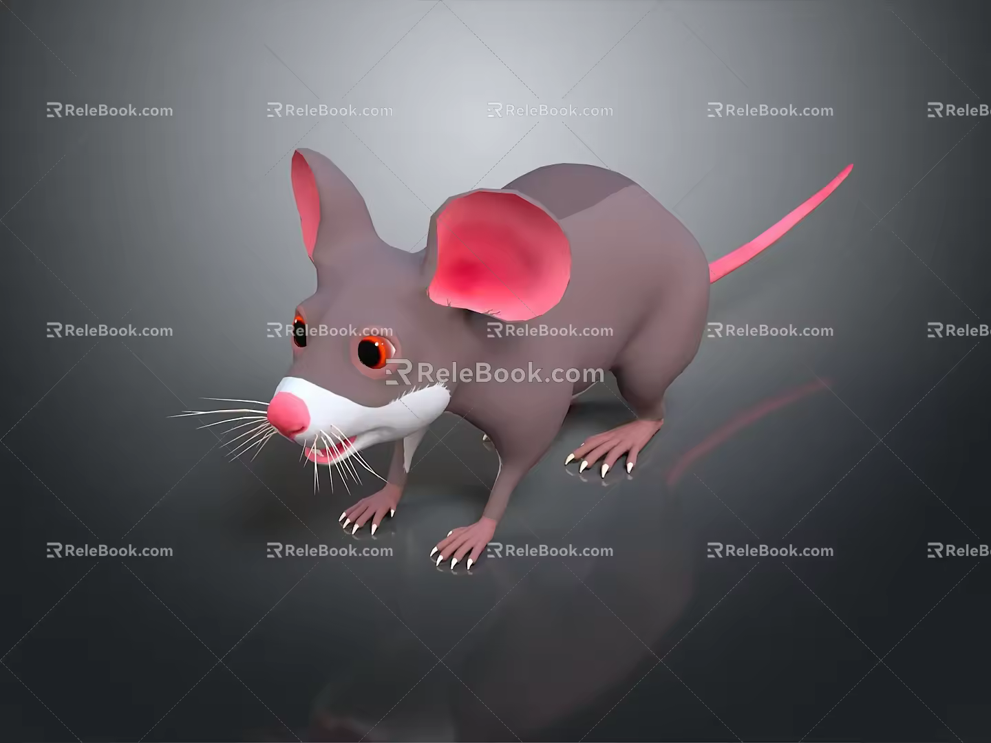 Mouse Wizard Mouse Warlock Cartoon Mouse Animation Mouse Animation Mouse Cartoon Character Cartoon Animal 3d model