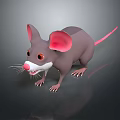 Mouse Wizard Mouse Warlock Cartoon Mouse Animation Mouse Animation Mouse Cartoon Character Cartoon Animal 3d model