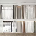Stylish Window Curtain Designs With Sheer Layers And Various Color Tones
