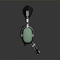 Green Earmuff Headphones With Black Headband And Comfortable Fit Design For Daily Use