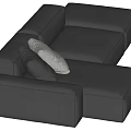 Modern Multiplayer Sofa Corner Sofa 3d model