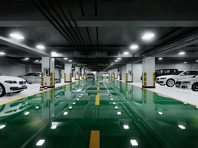 Underground Parking Modern Parking model