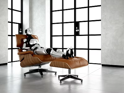Modern Robot Creative Artificial Intelligence Intelligent Robot 3d model