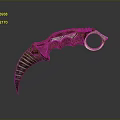 Tactical Karambit Weapon Featuring Serrated Blade Textured Brown Handle and Metal Ring Grip