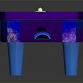 billiard pool table pool cue billiard rack billiard table items 3d model