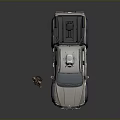 Brown SUV With Roof Mounted Detection Device And Outdoor Gear Woman
