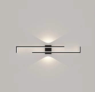 Modern minimalist wall lamp 3d model