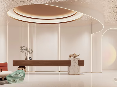Modern Beauty Hair Salon Interior With Comfortable Chairs Mirrors And Styling Tools 3d model