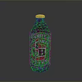 Victoria VB Butter Red Bottle With Green White Label And Yellow Cap