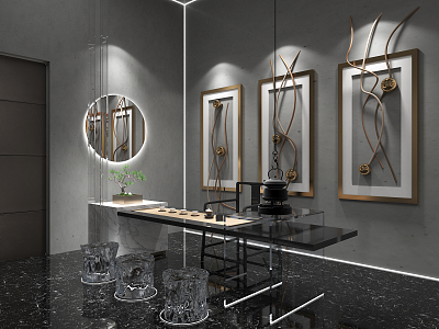 Modern Jewelry Store Private Custom Jewelry Shop 3d model