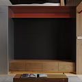 Modern Living Dining Room Interior With TV Wall Cabinets And Wooden Flooring